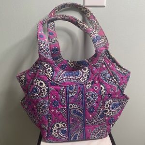 VERA BRADLEY Boysenberry Tote with Side Pockets